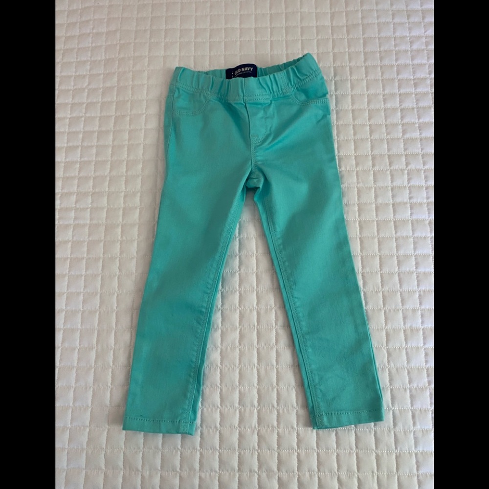 Old Navy Turquoise Jeggings Size 3T